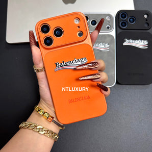 Orange Juicy Chrome Glitter Phone Case