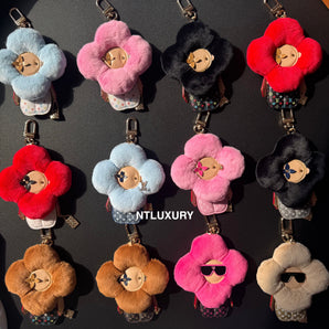 Vivian Love Doll Furry Pendant Key Chain