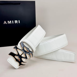 Classic AM Belt (Black & Gold Buckle)